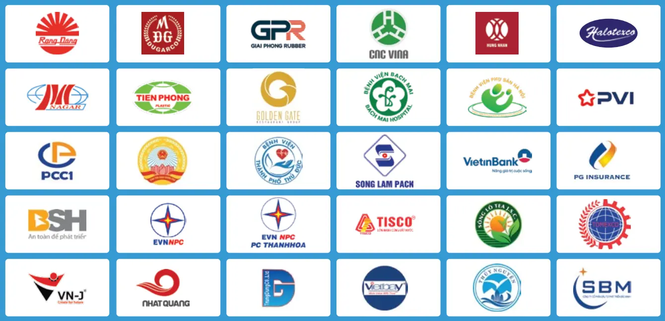 Danh sách khách hàng đạt chứng nhận iso